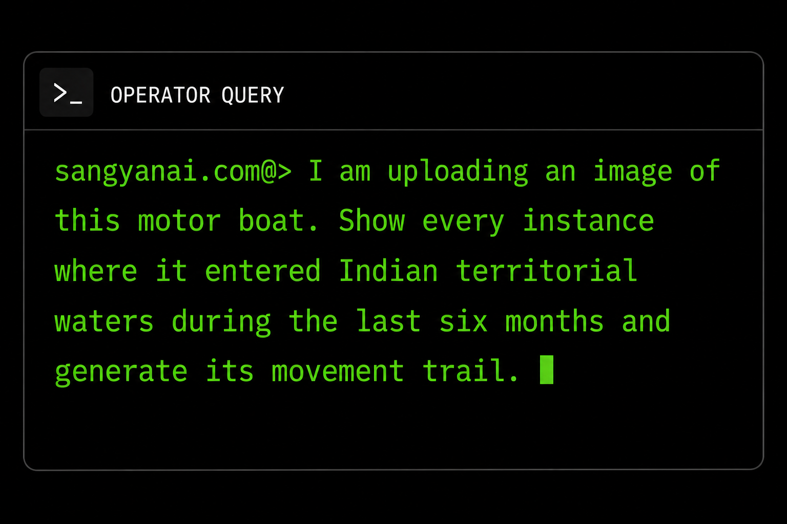 Coastal Surveillance Query