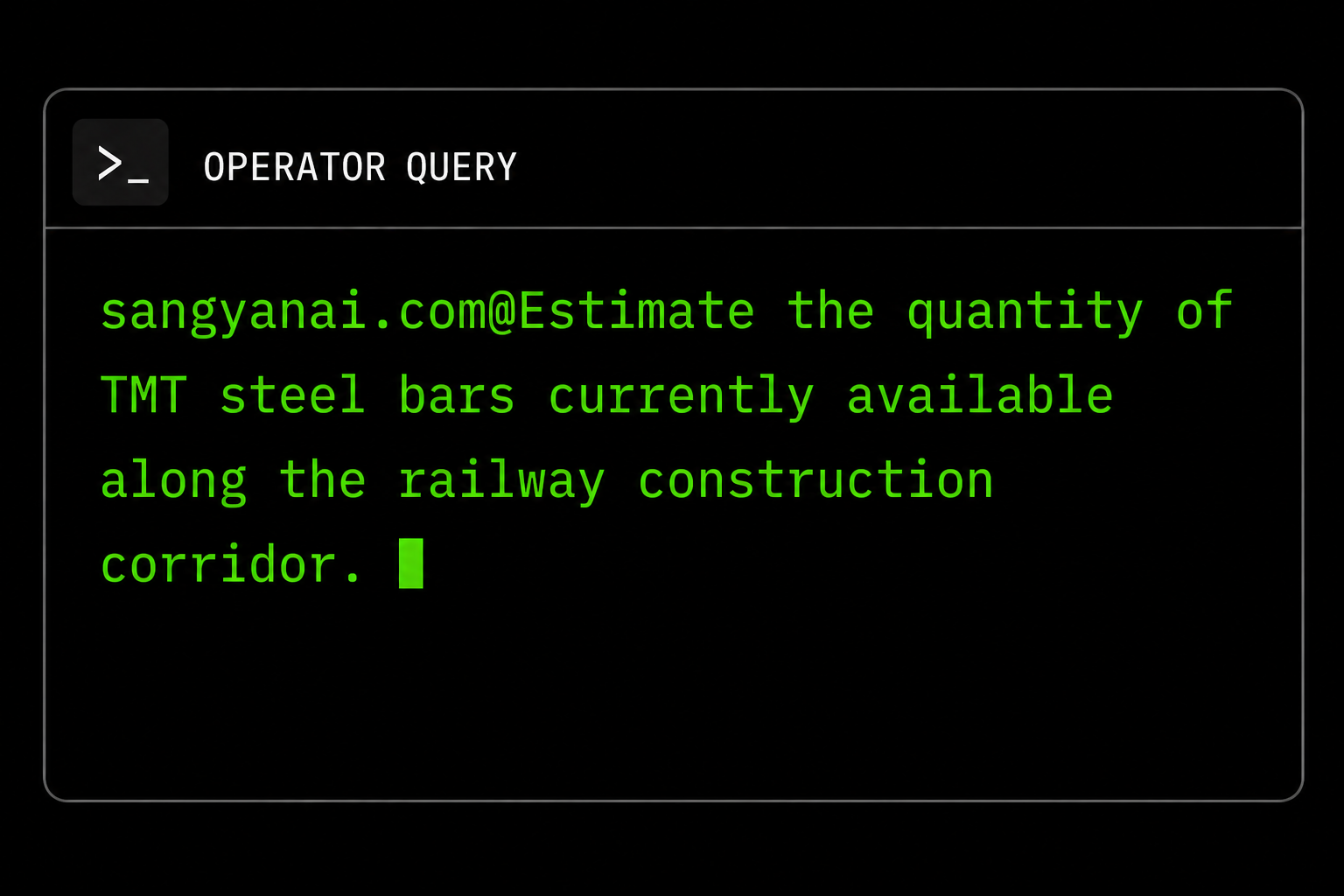 Infrastructure Development Query